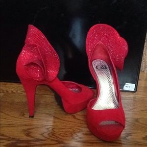 Red convertible heel
